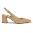 thumbnail image 2 of Nine West Kamsee Women's Slingback Block Heel Dress Pumps Color: Black Suede Size: 8.5, 2 of 4
