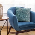 thumbnail image 5 of Plutus 22" x 22" Velvet Damask Luxury Throw Pillow in Blue, 5 of 8