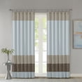 thumbnail image 5 of Madison Park Pintuck Lined Curtain Panel, Amherst Window Curtain, 50" x 84", Blue, 5 of 6
