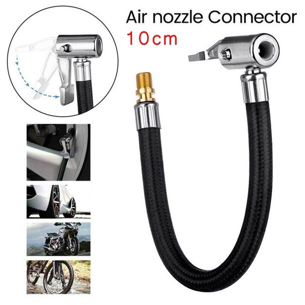 10cm Car Tire Valve Connect Pipe Air Chuck Inflator Pump Extension Hose