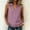 *Pink, variant on ClodeEU Women's V Neck Sleeveless Button Down Blouse,Casual Trendy Solid Color Tank Top Army Green,Women's Plus L
