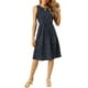 thumbnail image 2 of INSPIRE CHIC Vestidos Midi Florales para Mujeres Vestido Casual de Verano para Invitadas de Boda Sin Mangas M Azul Oscuro, 2 of 7