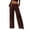 Coffee, variant on Women's Sequin Wide Leg Pants, Elastic Drawstring Waist Sparkly Glitter Palazzo Pants, High Waist Party Pants for Wedding, Formal Events and Special Occasions Purple XXL