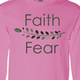 thumbnail image 4 of Inktastic Faith Over Fear with Laurels Long Sleeve T-Shirt, 4 of 5
