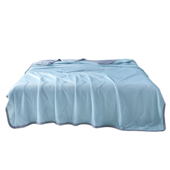 COM1950s Cooling Summer Quilt, Lightweight Breathable Summer Blanket, Super Soft Thin Quilt for Hot Sleepers, Air-conditioned Bedding for Home, Travel, and Outdoor Use