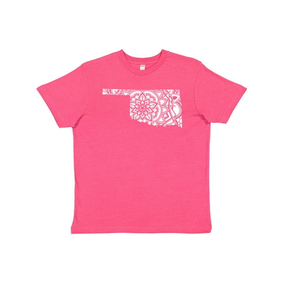 Inktastic Oklahoma Silhouette Mandala Youth T-Shirt