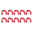 thumbnail image 1 of 10PCS Wire Clamps Tubing Clips Mountain Bike C Shaped Buckle Bike Line Pipe Fixing Pipe Clamp Line Clips Bike Brake Line Buckle (Red), 1 of 8