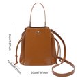 thumbnail image 2 of Bolso Hombro Bolsos Casuales Bolsas Cuerpo Cruzado Mujeres PU Cuero Sólido Retro para Viajar Citas, 2 of 9