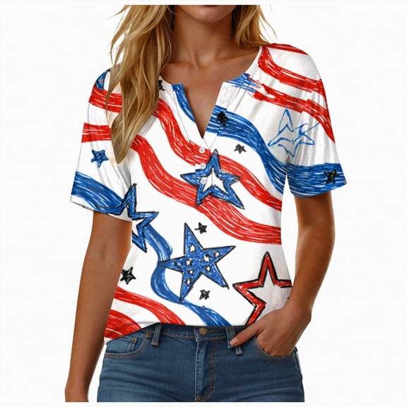 UngA Women's 250Th Anniversary T-Shirt Faith Freedom 250 Years Patriotic Flag Tee 4Th of July Womens Shirts (Red,S)
