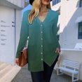thumbnail image 6 of Towmus Women's Lightweight Cardigan Sweaters Loose Cardigan Solid Color Shirt Casual Long Sleeved Slim Fit Sweaters With Pockets, 6 of 6