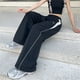 thumbnail image 5 of Pantalones Cargo informales de pierna ancha para mujer, ropa de calle sólida con cordón, pantalones de chándal de cintura elástica, Joggers sueltos Y2K, pantalones holgados de Hip Hop, 5 of 5