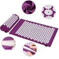 thumbnail image 3 of 1pcs Coussin d'Acupression Violet Oreiller + Coussin + Housse en Tissu, 3 of 5