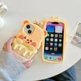 thumbnail image 5 of Case for iPhone 15 Pro,Cute 3D Kawaii Phone Cases Funny Butter Bear Angel Cartoon Cover with Keychain Soft Silicone Gel Drop Protection Case Women Girls for iPhone 15 Pro, 5 of 7