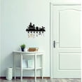 thumbnail image 3 of 1pc Halloween Metal Key Holder Wall Mount Hanger Decor Organizer Rock Decorative with 6 Hooks Bat Spider Ghost for Front Door Entryway, 3 of 9