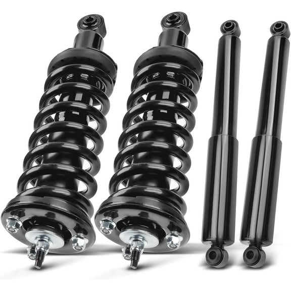 A-Premium Set (4) Front and Rear Complete Shock Absorber Strut & Coil Spring Assembly Compatible with Nissan Frontier 2006-2015, Driver and Passenger Side, 4WD