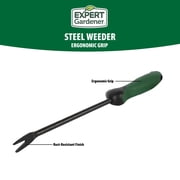 Expert Gardener, Steel Hand Weeder, Comfort Grip