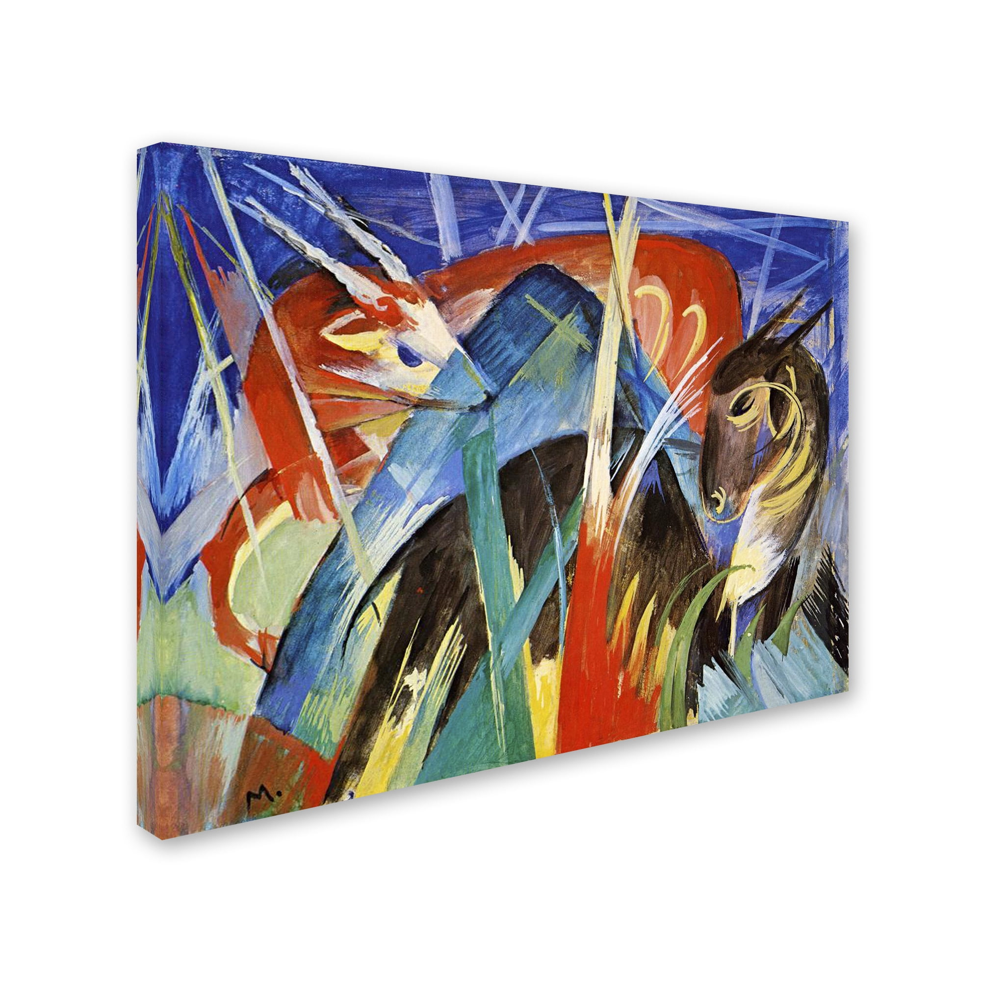 Trademark Fine Art "Fairy Animals, 1913" Canvas Art by Franz Marc