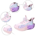 thumbnail image 7 of Kids Platform Sneakers Boys Fashion Color Block Cushioning Thick Sole Running Shoes Comfy Arch Support Lightweight Trainers Basketball Shoes Pink 2.5 Big Kid, 7 of 7