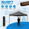 thumbnail image 5 of HOTEEL 10x10 Heavy Duty Canopy Tent,Commercial Pop Up Gazebo with 4 Sidewalls,Waterproof UV50+ Party Tent&Carry Bag(Gray), 5 of 12