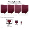 thumbnail image 7 of PiccoCasa Waterproof TPU Membrane Layer Mattress Protector Queen, Burgundy, 7 of 7