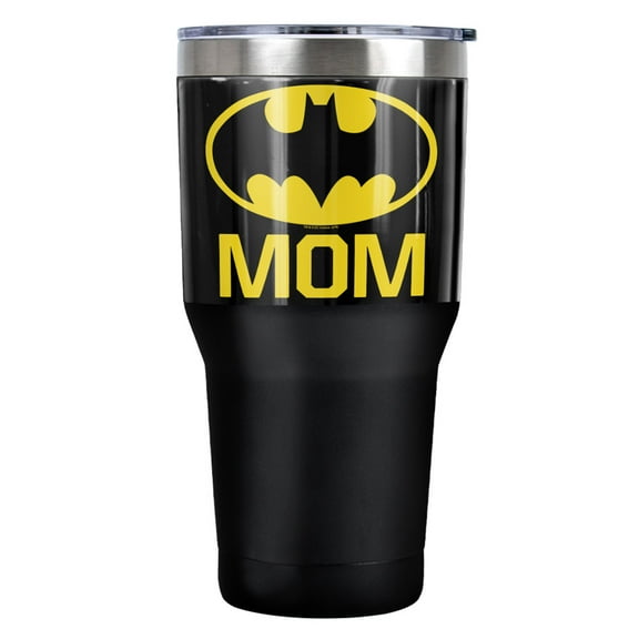 Batman Bat Mom Stainless Steel Tumbler 30 oz Coffee Travel Cup, Vacuum Insulated & Double Wall with Leakproof Sliding Lid