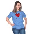 thumbnail image 4 of Broken Heart Breakup Dating Romantic Women's Graphic T Shirt Tees Brisco Brands X, 4 of 6