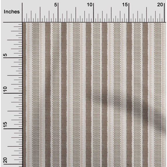 oneOone Polyester Lycra Fabric Chevron Block Print Fabric By The Yard 56 Inches Wide