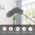 thumbnail image 3 of Extendable Dusters with Stainless Steel Telescoping Rod, Microfiber Dust Mop with Bendable Corner Broom, Effortlessly Removes Dust and Cobwebs, Extra Long, 3 of 5