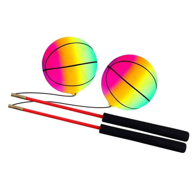 Pelota de ejercicio con asas de espuma antideslizantes para lanzar con las manos para adultos y niños. Vistoso