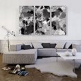 thumbnail image 2 of ARTCANVAS White Black Dark Gray Modern Canvas Art Print - Size: 60" x 40" (0.75" Deep) (3-Piece), 2 of 9