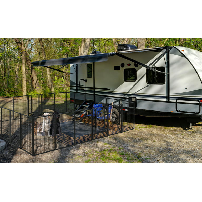 FXW 40" Height Heavy Duty Dog Pen Camping Fence for RV Travel 16 Panels for  Small/Medium/Large Dogs - Walmart.com