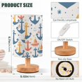 thumbnail image 3 of Bedside Desk Lamp LED Bulb Night Light USB Power Fabric Lampshade Table Lamps Anchors Boats Dots, 3 of 7