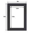 thumbnail image 2 of Black 8x10 White Picture Mats with White Core for 6x8 Pictures - Fits 8x10 Frame, 2 of 4