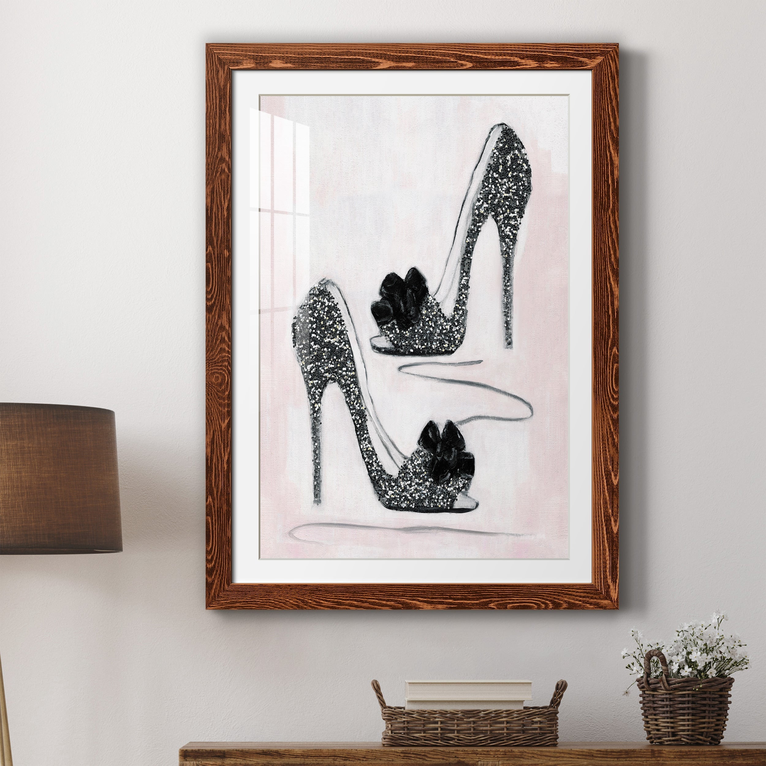 Shoes That Dazzle I - Premium Framed Print - Distressed Barnwood Frame - Ready to Hang