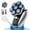Silver, variant on NICEBAY 7-Blade Electric Head Shaver for Men, Floating Magnetic Rotary Head, IPX7 Wet/Dry, Cordless, LED Display, Type-C Rechargeable, Gray