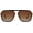 Brown Tortoise Frame/Brown Grading Lens, variant on Retro Square Aviator Sunglasses for Men & Women, Polarized UV400, 90s Vintage Style, Multi-Color Lenses, Lightweight Frame
