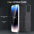 thumbnail image 6 of Case for iPhone 15 Pro,Decase Heavy Duty Armor Cover Drop Protection Shockproof Rugged Phone Shell,for iPhone 15 Pro - Gray, 6 of 7