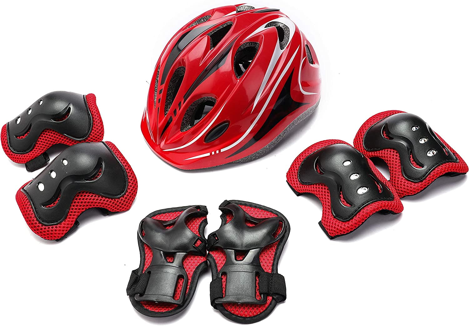 Kids Protective Gear Set - Helmet, Knee & Elbow Pads, Wrist Guards for Scooter, Skateboard, Roller Bike, Cycling Safety
