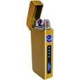 thumbnail image 1 of USB Plasma Lighter Flameless Electric Double ARC Dual Pulse Torch Rechargeable Lithium Power Battery (Blaze - Spanish Gold), 1 of 6