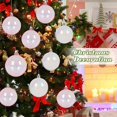 thumbnail image 5 of 24 bolas iridiscentes navideñas de 5 cm, transparentes e irrompibles, para decoración navideña, para colgar en el árbol de Navidad, regalo para fiestas y festivales, 5 of 5