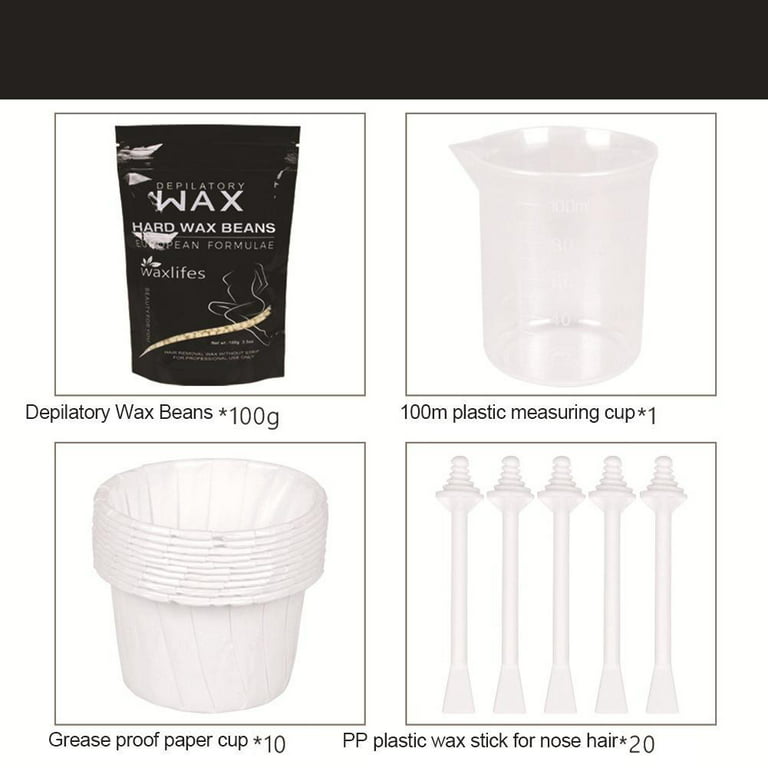 100g Wax 30 Applicators Nose Ear Hair Instant Removal Kits From Nostril Waxing  Kit Safe Easy Quick & Painless10 Mustache Guards15PCS Paper Cup - China Nose  Wax Kit and Wax Kit price