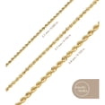 thumbnail image 2 of Jewelry Atelier Gold Chain Necklace Collection - 14K Solid Yellow Gold Filled Rope Chain Necklaces for Women and Men with Different Sizes (2.1mm, 2.7mm, or 3.8mm), 2 of 11