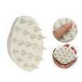 thumbnail image 4 of Unique Bargains 1 Pc Shell Shaped Massage Hair Brush for Head Massage 3.54"x2.76"x1.38" Ivory White, 4 of 6
