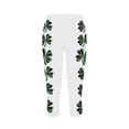 thumbnail image 5 of LEKWK Workout Pants Women High Waisted St Patricks Day Capris Pants Lace Shamrock Print Athletic Pants Breathable Soft Festive Holiday Gym Outfits, 5 of 5