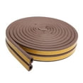 thumbnail image 6 of 5M Self-Adhesive EPDM Doors And Windows Draught Excluder Foam Seal Strip Sounding Collision Avoidance Rubber Weatherstrip D 9x7.5mm Brown, 6 of 6