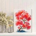 thumbnail image 2 of Red Coral Watercolor Canvas Print, Ocean Marine Art, Coastal Nature Inspired Wall Decor, 2 of 8