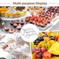 thumbnail image 6 of Extra Large 3-Tier Serving Tray Set, Melamine Dessert Display Stand, 17" Buffet Food Display Rack with Foldable Stand, Tiered Platters for Party, Buffet, Event, 6 of 6
