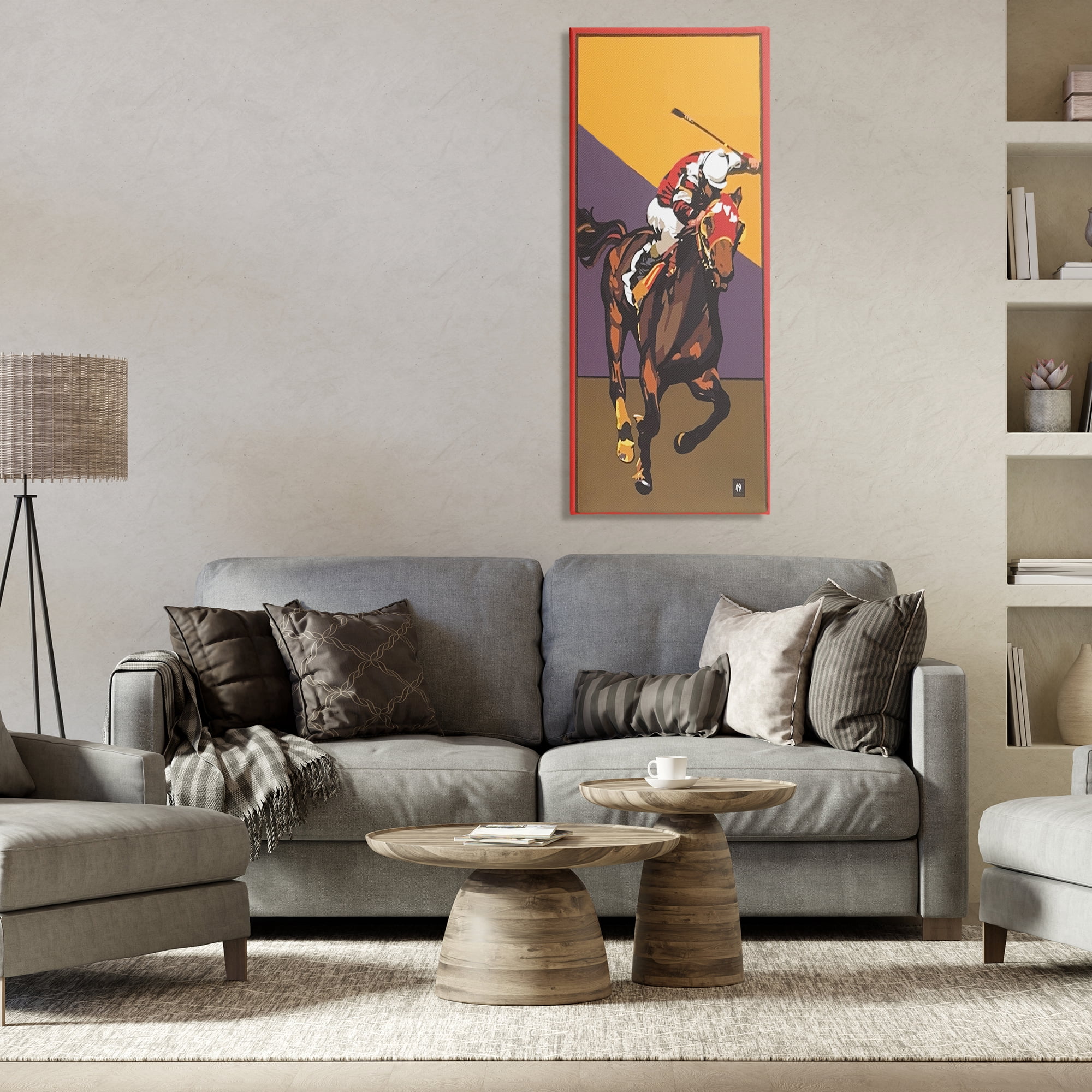 Stupell Industries The Race Final Stretch Canvas Wall Art, design by Jadei Graphics