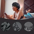 thumbnail image 5 of Suizaomo 4Pcs Silk Bonnet for Sleeping Women Satin Bonnet,Elastic Hair Bonnets for Women Curly Natural Hair, 5 of 8