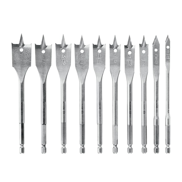 Juego de brocas con punta de cincel Bosch SB0010, 10 piezas